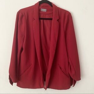 Red Tie Knot Sleeved Blazer❤️
